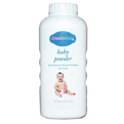New World Imports PCS4 Baby Powder, Talc-Free, Soothing Cornstarch Formula, 4 oz, 48/cs (72 cs/plt)