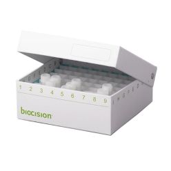 Hinged BCS-207 White CryoBox 2inch, 81 place, 50 per case