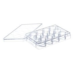 CELL CULTURE MULTIWELL PLATE, 12 WELL, PS, CLEAR, CELLSTAR®, CELL-REPELLENT SURFACE, LID WITH CONDENSATION RINGS, STERILE, SINGLE PACKED