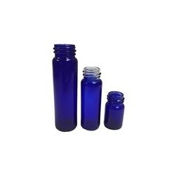 Qorpak GLA-11782 Sample Vial, Cobalt, 2.3 mL, Borosilicate Glass,  No Cap, 15 x 26 mm (Case of 144 )