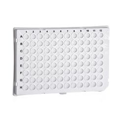 96W PCR Plate, PP, half-skirt, Roche LightCycler compatible, White