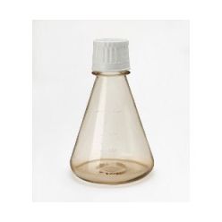 Cell culture shaker flask, 1000ml, flat bottom, PC, White Duocap, clear, sterile, 6 pcs./rack