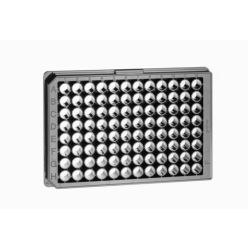 96W FLUOTRAC™™ 200 Plate, PS, Medium Binding, Flat Bottom, Black µClear®