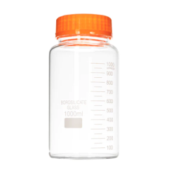 1L GL80 Wide Mouth Borosilicate Media Bottle 