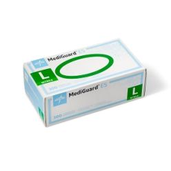 Medline MG3003H MediGuard ES Powder-Free Nitrile Exam Gloves, Size L, 300/BX