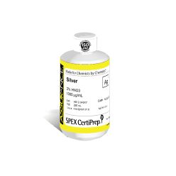 Assurance Grade Silver for AA and ICP, 1,000 ug/mL (1,000 PPM), 250 mL, in 2% HNO3, SPEX Certiprep, PLAG2-2T