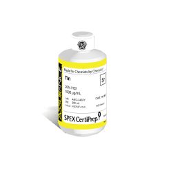 Assurance Grade Tin for AA and ICP, 1,000 ug/mL (1,000 PPM), 250 mL, in 20% HCl, SPEX Certiprep, PLSN5-2T