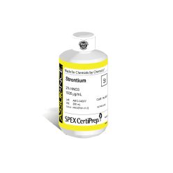 Assurance Grade Strontium for AA and ICP, 1,000 ug/mL (1,000 PPM), 250 mL, in 2% HNO3, SPEX Certiprep, PLSR2-2T