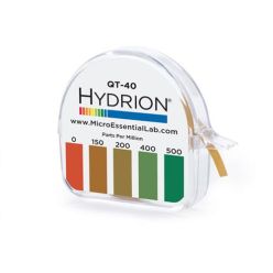 Micro Essential QT-40 Quaternary Sanitizer Test Tape 15 feet Roll Quat Color Chart 0-500 ppm Range