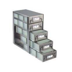 Argos Technologies Upright Freezer Drawer Rack for 96 - Deep Well  Plates, Holds 15 Plates, Stainless Steel (1 Rack)