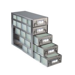 Argos Technologies Upright Freezer Drawer Rack for 96 - Deep Well  Plates, Holds 20 Plates, Stainless Steel (1 Rack)