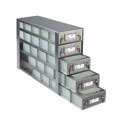 Argos Technologies Upright Freezer Drawer Rack for 96 - Deep Well  Plates, Holds 25 Plates, Stainless Steel (1 Rack)