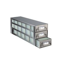 Argos Technologies Upright Freezer Drawer Rack for 96 - Deep Well  Plates, Holds 18 Plates, Stainless Steel (1 Rack)