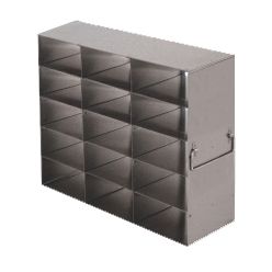 Argos Technologies Upright Freezer Rack for 25 Place Slide Boxes, Holds 15 Boxes, Stainless Steel (1 Rack)