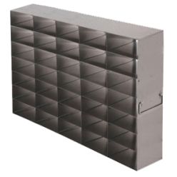 Argos Technologies Upright Freezer Rack for 25 Place Slide Boxes, Holds 35 Boxes, Stainless Steel (1 Rack)