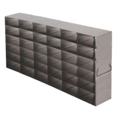 Argos Technologies Upright Freezer Rack for 25 Place Slide Boxes, Holds 36 Boxes, Stainless Steel (1 Rack)