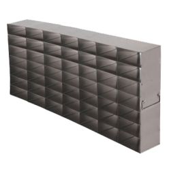 Argos Technologies Upright Freezer Rack for 25 Place Slide Boxes, Holds 49 Boxes, Stainless Steel (1 Rack)