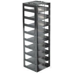 Argos Technologies Mini Vertical Rack for 2" Cryoboxes, Holds 4 Boxes, Stainless Steel (1 Rack)