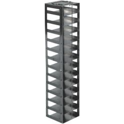 Argos Technologies Mini Vertical Rack for 2" Cryoboxes, Holds 13 Boxes, Stainless Steel (1 Rack)