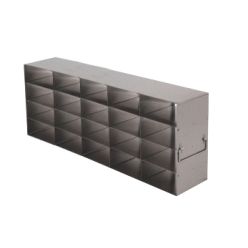 Argos Technologies Upright Freezer Rack for Matrix Boxes, Holds 20 Boxes, Stainless Steel (1 Rack)