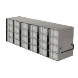 Argos Technologies Upright Freezer Rack for 96 - Well Microtube Boxes, Holds 24 Plates, Stainless Steel (1 Rack)