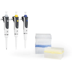 BrandTech 705896 BRAND® Transferpette® S Pipette Package, 5 pipettes: D-2,5 (0,1-2,5µl), D-10 (0,5-10µl), D-20 (2-20µl), D-200 (20-200µl), D-1000 (100-1000µl)