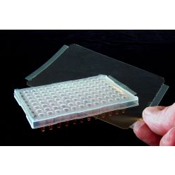TS-RT2RR-100 Excel Scientific ThermalSeal RT2RR™ Microplate Sealing Film for Real-Time PCR for Raised Rim Plates Sealing Film, Polyester, Optically Clear, 50 µm Thick, Not Sterile (Pack of 100)