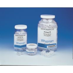 GE Life Sciences Anotop Plus 6809-4112 Whatman Syringe Filter, 0.1 µm, Glass Fiber Membrane, Sterile with FNPT Inlet/MNPT Outlet (Pack of 50), Anopore, 0.1 µm, 25 mm, 4.78 cm² Filtration Area, FLL Inlet, MLS Outlet, Transparent, Sterile (6809-4112 Whatman
