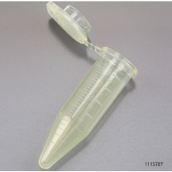 Globe Scientific 5mL Diamond Midi Centrifuge Tube, PP, Attached Snap Cap, Graduated, Yellow, Pack of 200, 111578Y